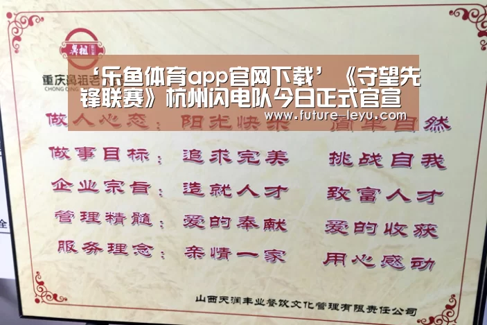 ‘乐鱼体育app官网下载’《守望先锋联赛》杭州闪电队今日正式官宣(图2) 乐鱼体育app在线
